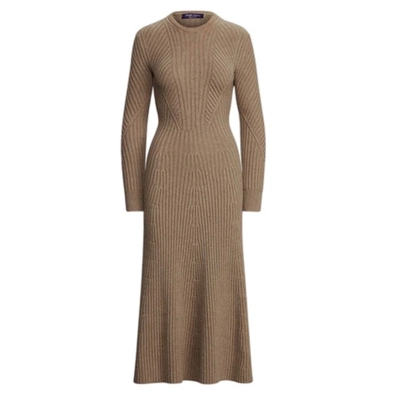 Ralph Lauren Purple Label Dresses & Skirts - Ralph Lauren Collection Ribbed Cashmere Sweater Midi Dress